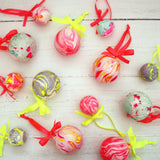 Neon Marbled Bauble