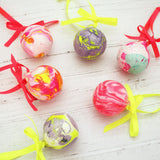 Neon Marbled Bauble