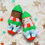 Christmas elf rattle soft toy
