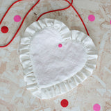 Ruffled Heart Bag
