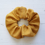 Linen hair scrunchies