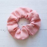 Linen hair scrunchies