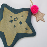 Screen printed star bag