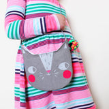 Grey Confetti Cats Bag