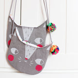 Grey Confetti Cats Bag