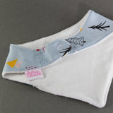 Organic Bandana Bib - Pink, Cream or Blue
