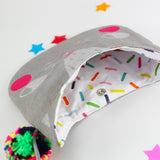 Grey Confetti Cats Bag