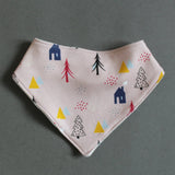 Organic Bandana Bib - Pink, Cream or Blue