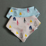 Organic Bandana Bib - Pink, Cream or Blue