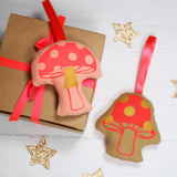 Toadstool Christmas Decoration