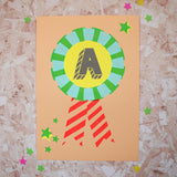 Personalised rosette screen print