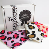 Leopard Print Bandana Bib