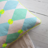 Bright Harlequin Screen Printed