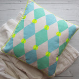 Bright Harlequin Screen Printed