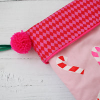 Candy cane Christmas stocking