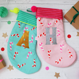 Candy cane Christmas stocking