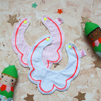 Christmas elf rattle and bib baby gift set