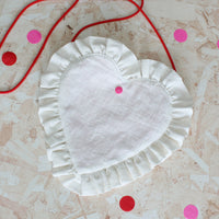 Ruffled Heart Bag