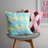Bright Harlequin Screen Printed