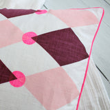 Bright Harlequin Screen Printed