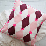 Bright Harlequin Screen Printed