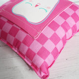 Personalised Checkerboard Tooth Cushion