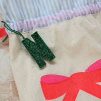 Bow reusable Christmas gift bag set