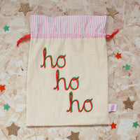 Bow reusable Christmas gift bag set