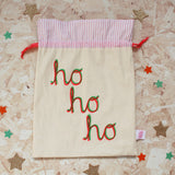 Bow reusable Christmas gift bag set