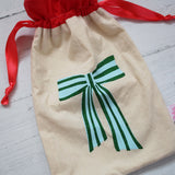Bright reusable Christmas gift bags