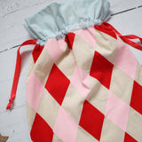 Bright reusable Christmas gift bags