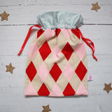 Bright reusable Christmas gift bags