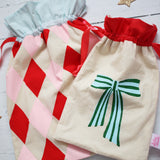 Bright reusable Christmas gift bags