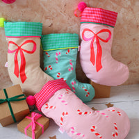 Candy cane Christmas stocking