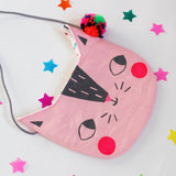 Pink Confetti Cats Bag