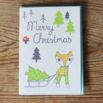 SALE! Woodland Winterland Fox Christmas Card