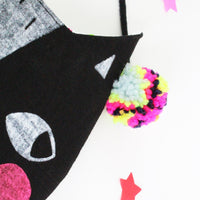 Confetti Cats Bag - black