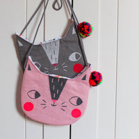 Pink Confetti Cats Bag