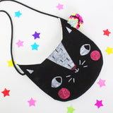 Confetti Cats Bag - black