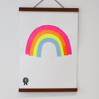 Rainbow Screen Printed Poster