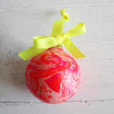 Neon Marbled Bauble